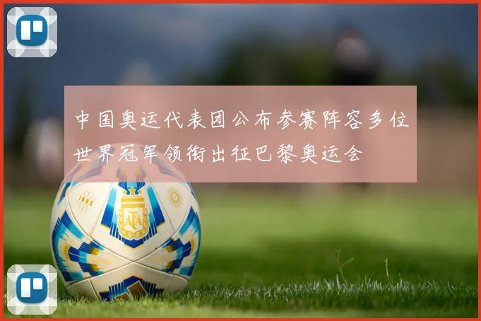 中国奥运代表团公布参赛阵容多位世界冠军领衔出征巴黎奥运会