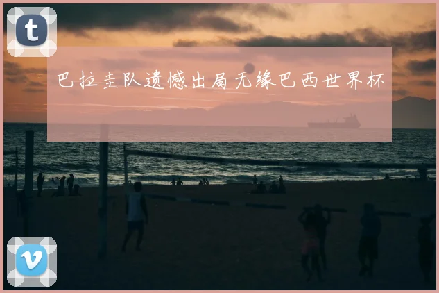 巴拉圭队遗憾出局无缘巴西世界杯